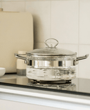 Faitout en verre 2.5L Belissam Mastrad, résistant et pratique, pour des cuissons saines et savoureuses.

