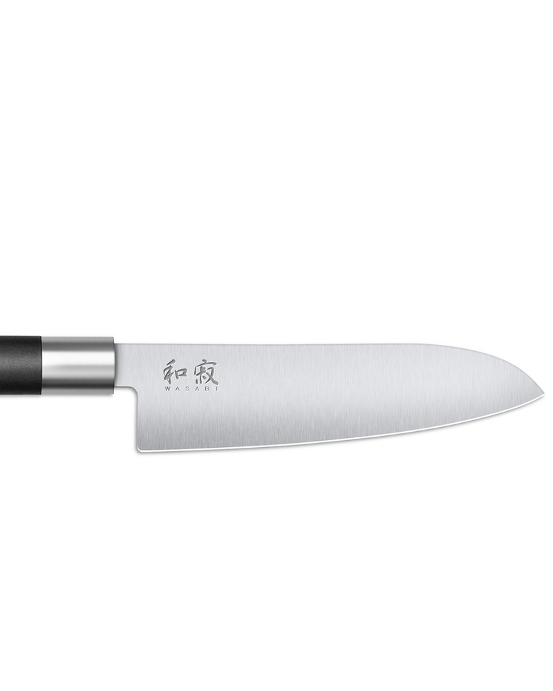 Profil de la lame large du Santoku Kai 16,5 cm – guidage sûr