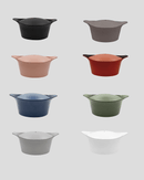 Cocotte Cookut 20 cm personnalisable, fabriquée à partir de métal recyclé et dotée d'un revêtement minéral sans PFAS pour une cuisson saine.