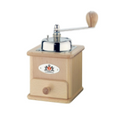 Moulin à café manuel Zassenhaus, moulin artisanal pour café fraîchement moulu, design en bois naturel.