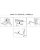 Pic Apéritif Upcycle de Triangle - Accessoire écoresponsable pour piquer olives et tapas