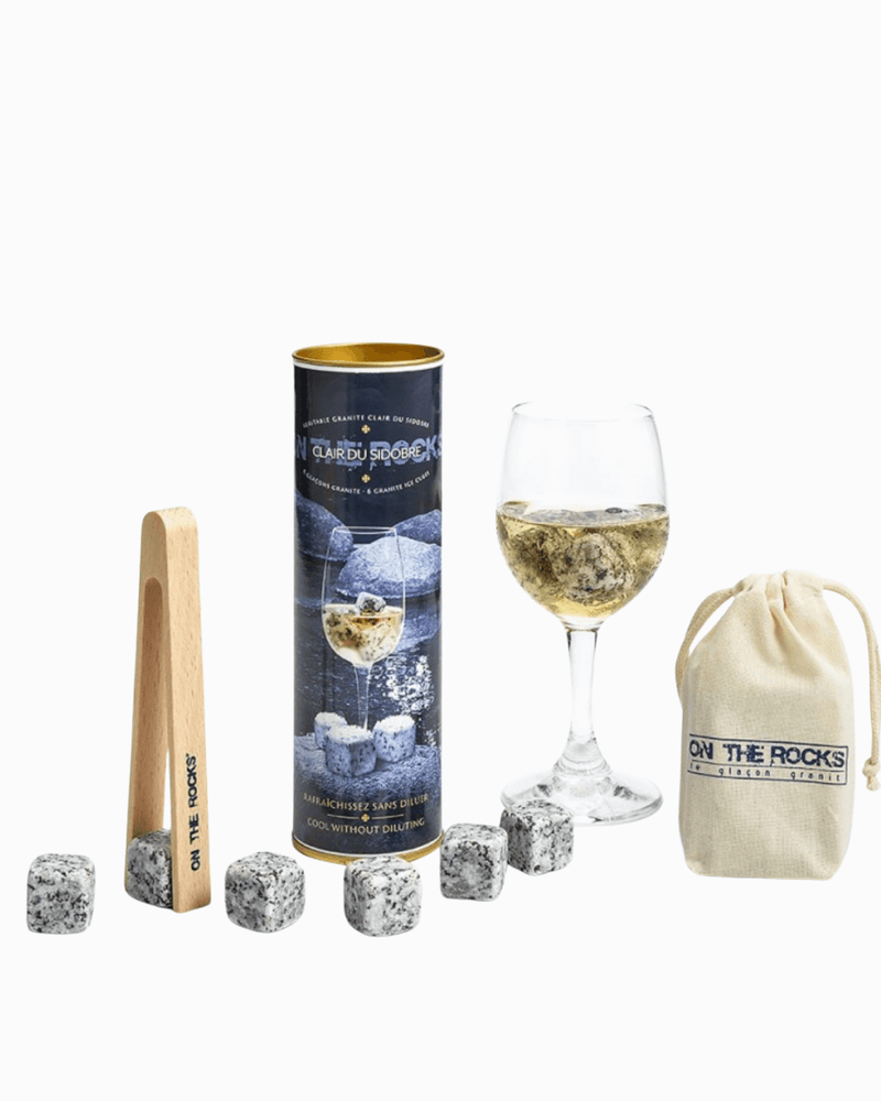 Coffret 6 pierres en granit du Sidobre + pince