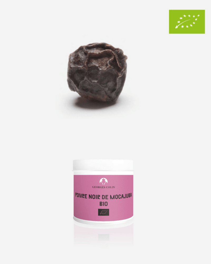 Boîte métal du Poivre Noir Bio de Mocajuba Georges Colin 60g