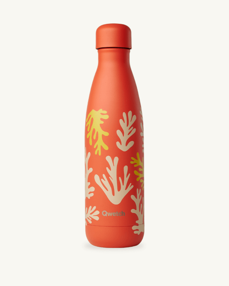 Bouteille Qwetch Coral isotherme, élégante et pratique pour hydratation quotidienne
