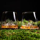 Verres TOPOGRAPHIC dans une ambiance montagne