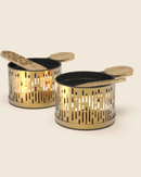 set 2 raclettes à la bougie Cookut Édition Or