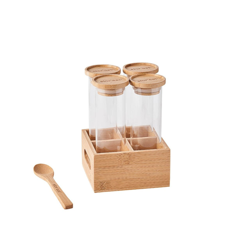 Set 4 bocaux à épices Stor'eat