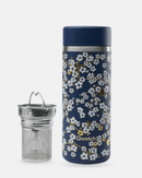 Théière isotherme Qwetch Collection Flowers – coloris Bleu – vue produit