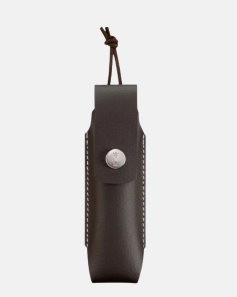  Étui Alpine brun pour couteau Opinel, avec passant pour ceinture.