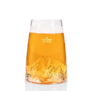  Verre TOPOGRAPHIC Watzmann avec relief topographique 3D du sommet allemand.