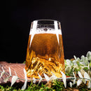  Verre TOPOGRAPHIC Zugspitze avec gravure en relief du sommet allemand.