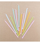 Bougies torsadées pastel x12