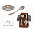 Coffret 2 ou 6 Georgettes inox mat droitier - Maison Habiague
