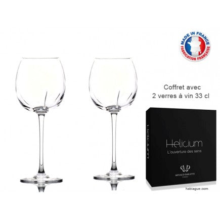 2 verres à vin Hélicium 33 cl - Maison Habiague