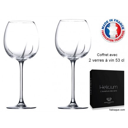 2 verres à vin Hélicium 53 cl - Maison Habiague