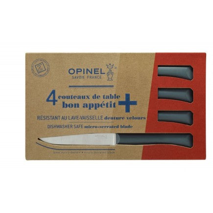 4 couteaux de table Bon Appétit Plus N°125 gris - Maison Habiague