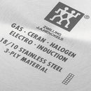 Wok inox avec couvercle 32cm