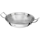 Wok inox avec couvercle 32cm