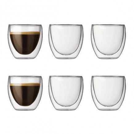 6 verres double paroi 8 cl PAVINA bodum - Maison Habiague