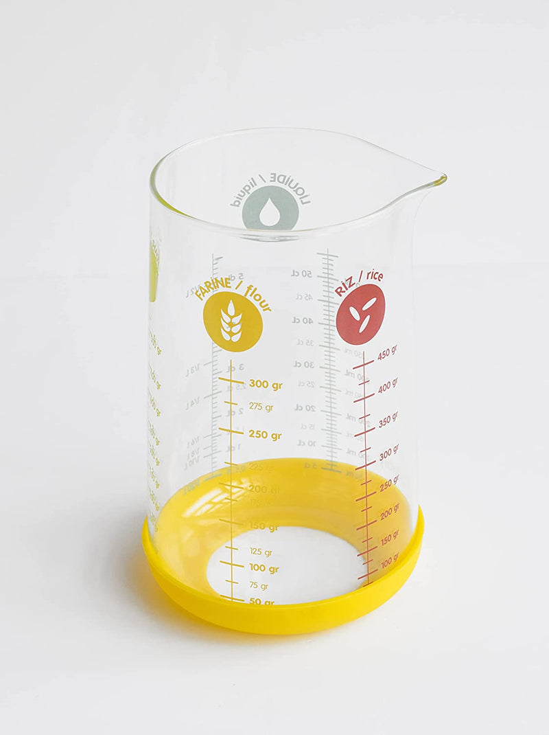 Verre mesureur 0,5L jaune - Maison Habiague