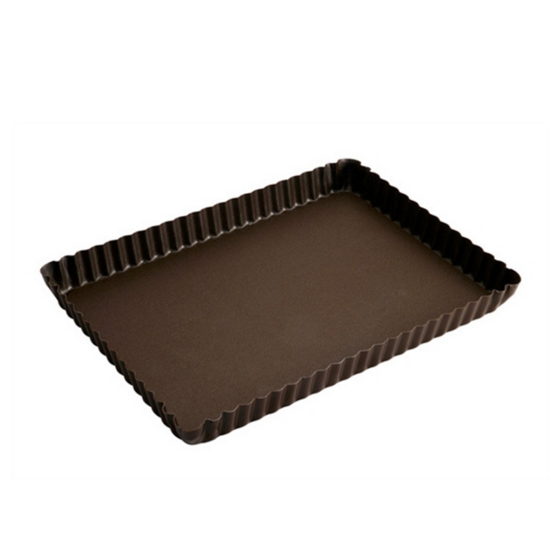 Moule à tarte rectangulaire cannelé anti-adhérent - Maison Habiague