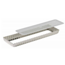 Moule à tarte cannelé fer blanc perforé fond amovible - Maison Habiague