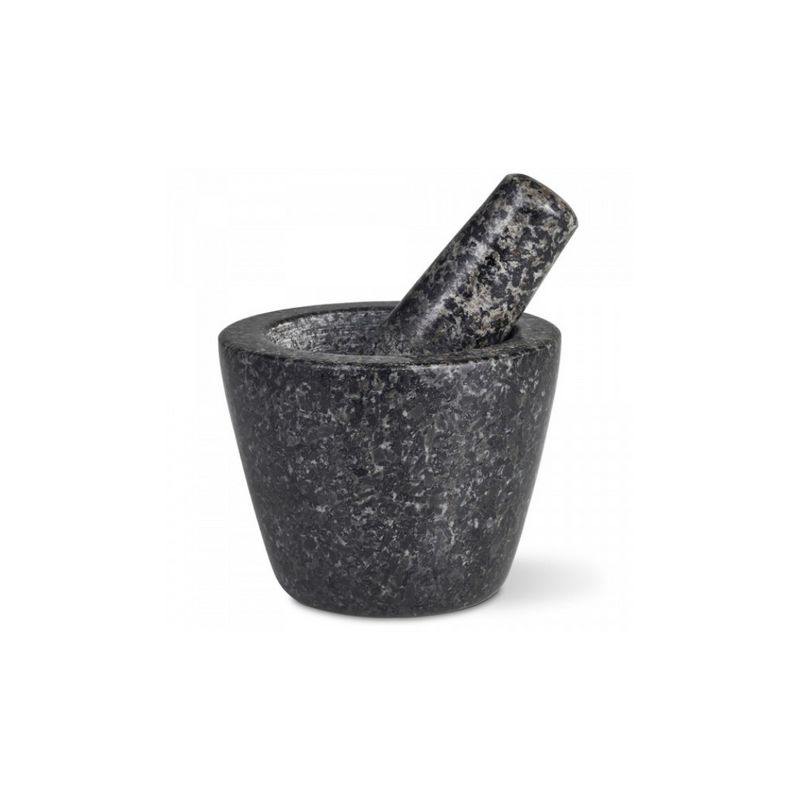 Mini mortier de cuisine et pilon en granit 10 cm - Maison Habiague