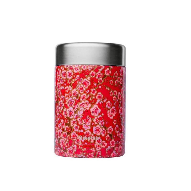 Boîte repas & Soupe Fleurs rouges 650ml - Maison Habiague