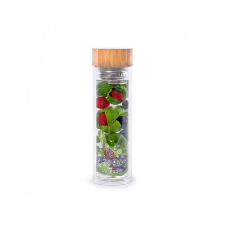 Bouteille en verre avec infuseur 450ml - Maison Habiague