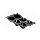 Moule 6 brioches cannelées silicone - Maison Habiague