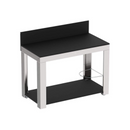 Chariot LEON inox/acier noir - Maison Habiague