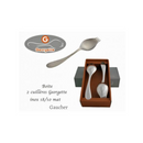 Coffret 2 ou 6 Georgettes inox mat gaucher - Maison Habiague