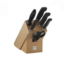 Bloc couteaux Hêtre Zwilling Four Star 4 étoiles 7 pièces - Maison Habiague