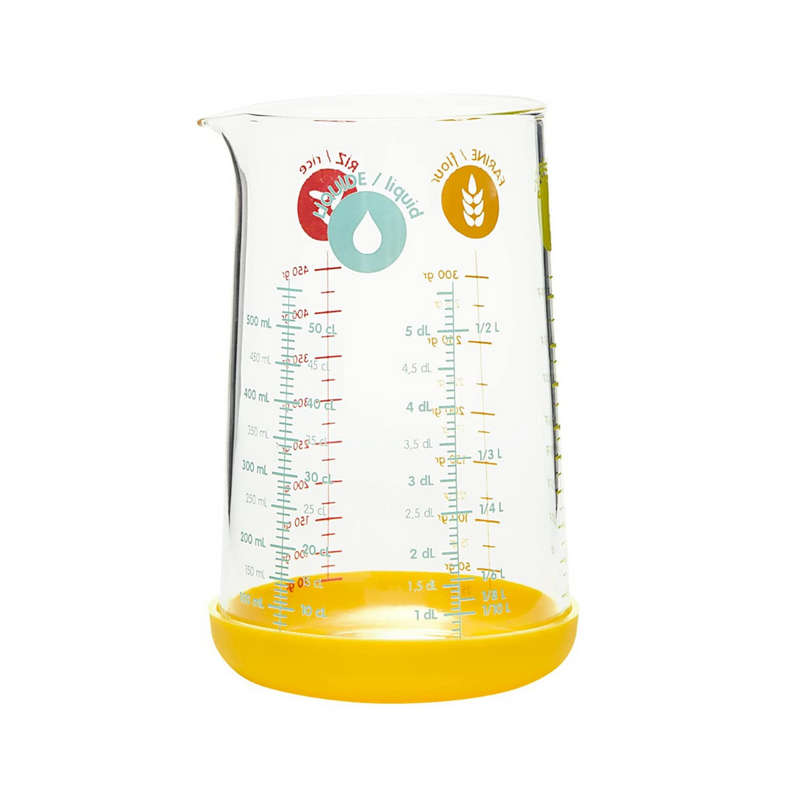 Verre mesureur 0,5L jaune - Maison Habiague