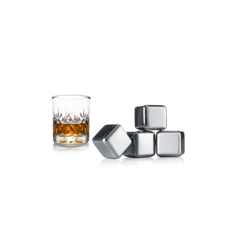 Pierres à whisky glaçons inox x4 - Maison Habiague