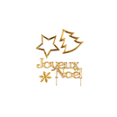 4 décors à gâteau dorés de Noël - Maison Habiague