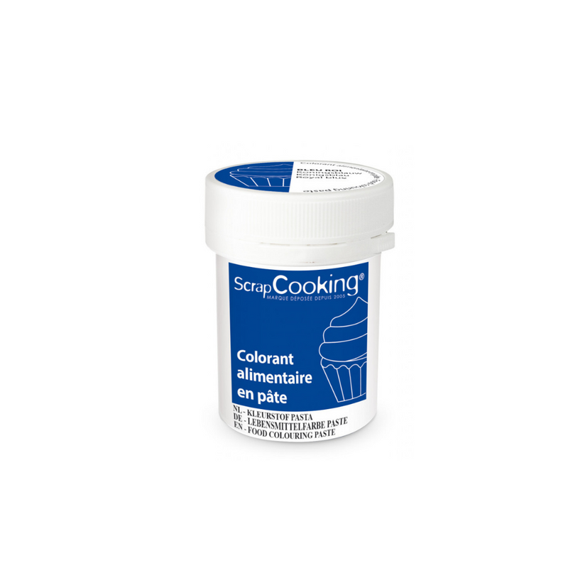 Colorant alimentaire en pâte Bleu roi 20g - Maison Habiague