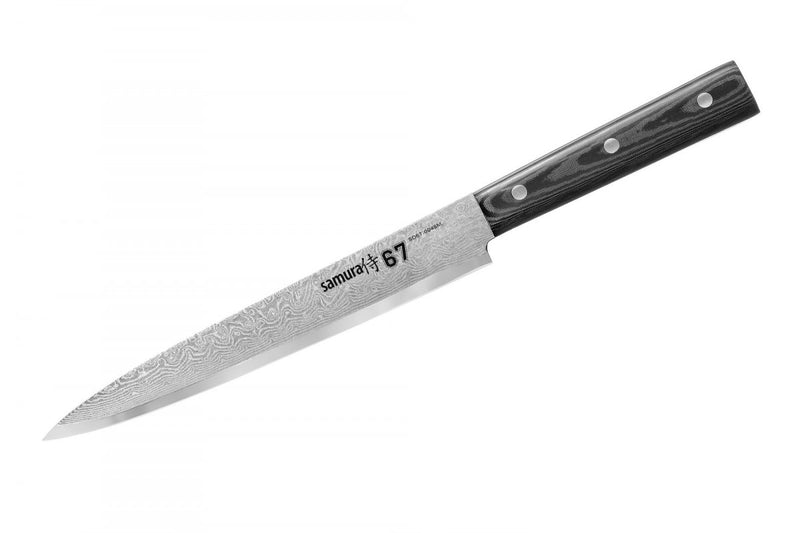 Couteau DAMASCUS 67 SLICING 19,5cm SAMURA - Maison Habiague