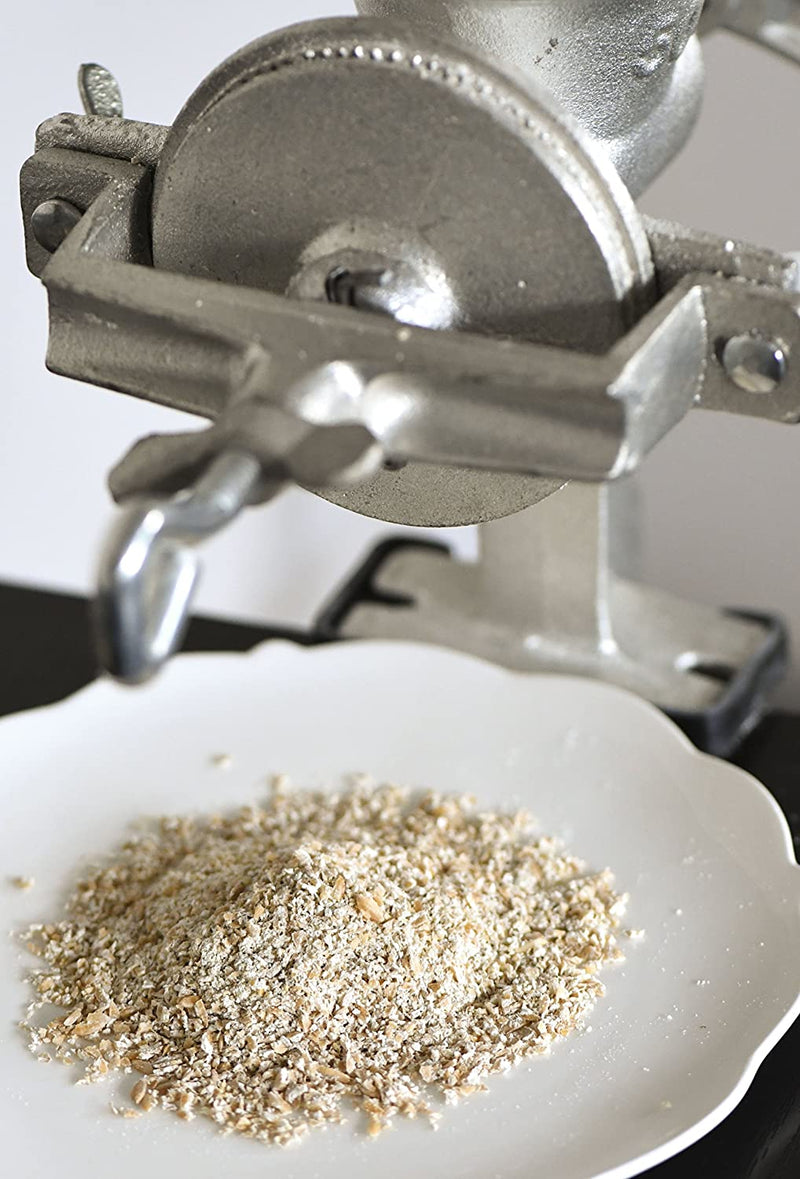 Moulin à Céréales Marga - Pour Moudre Blé, Avoine, Riz, Sarrasin - Réglable Finesse, Sans Gluten