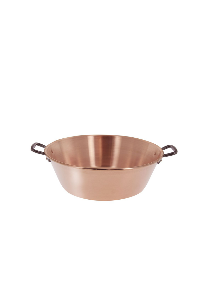 Bassine à confiture cuivre 38cm - Maison Habiague