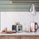 Grille-pain 2 tranches vert pistache - Maison Habiague