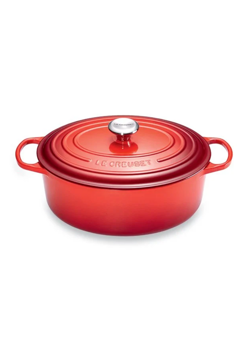 Cocotte fonte le Creuset ovale rouge cerise 31cm