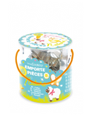 Seau 16 emporte-pièces acier Pâques