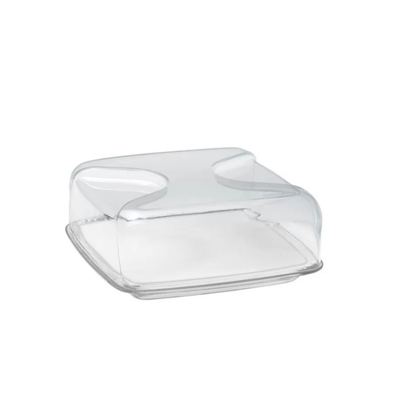 Cloche à fromage carrée avec plateau transparent GUZZINI - Maison Habiague