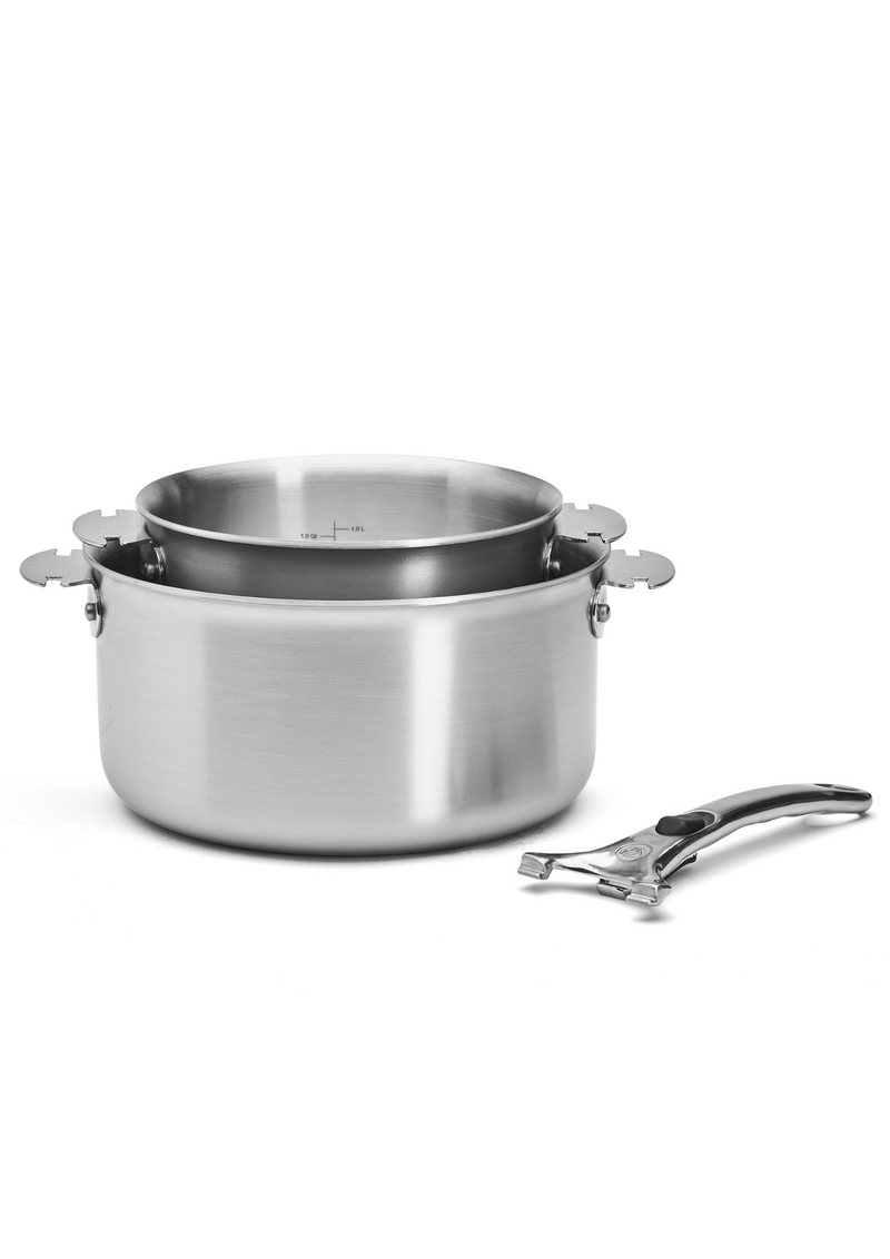 Série 2 casseroles 16-20cm inox LOQY