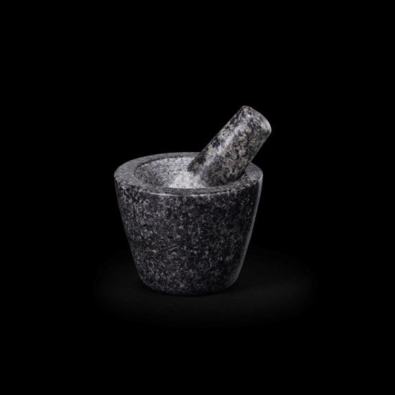 Mini mortier de cuisine et pilon en granit 10 cm - Maison Habiague