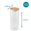 Bocal en verre Stor'eat 2100ml - Maison Habiague