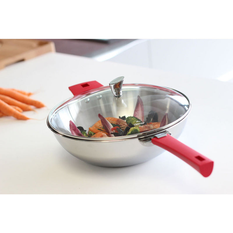 Wok inox Casteline amovible - Maison Habiague