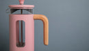 Kitchen Craft – Cafetière à Piston avec Poignée Bois et Finition Rose Pastel