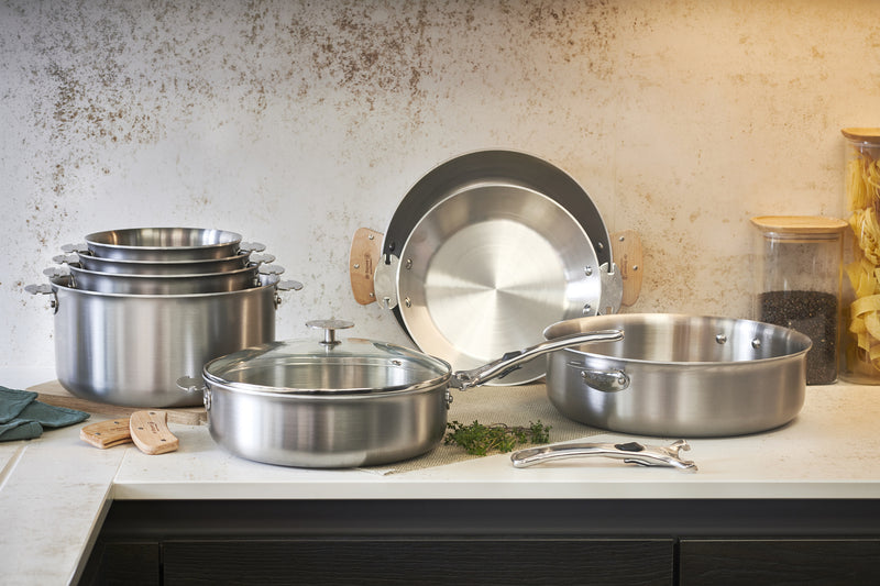 Série 2 casseroles 16-20cm inox LOQY